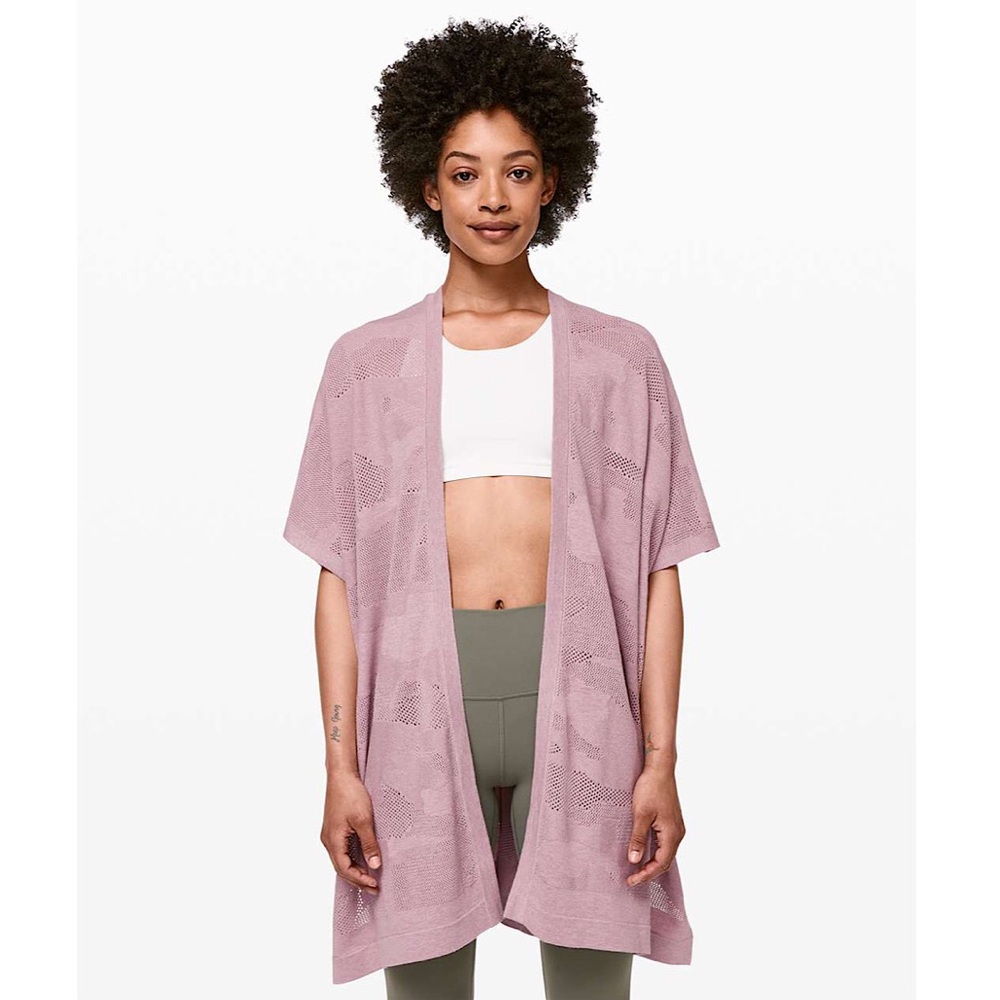 Lululemon Find Your Light Wrap Vintage Mauve Poncho Cardigan
